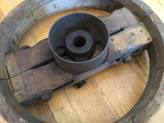 Antique Wooden Industrial Foundry Mold/Gear/ Wheel 3