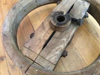 Antique Wooden Industrial Foundry Mold/Gear/ Wheel 6