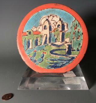 D&m Los Angeles California Vintage Mission Arts Crafts Tile Pottery Vase Faience