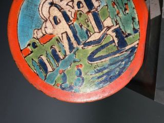 D&M Los Angeles California Vintage Mission Arts Crafts Tile Pottery Vase Faience 3