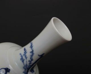 Pair Rare Antique Chinese Porcelain Blue and White Vase Kangxi Marked - figures 7