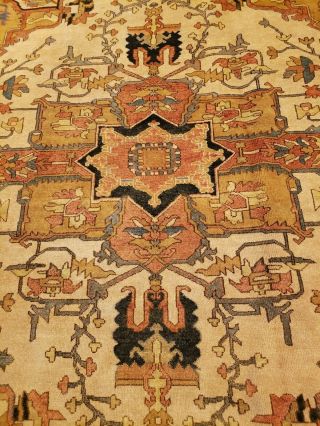 Gorgeous Vintage Wool 8 x 12 Hand Knotted Persian Oriental Rug - 2