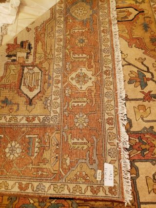 Gorgeous Vintage Wool 8 x 12 Hand Knotted Persian Oriental Rug - 4