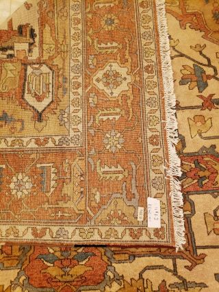 Gorgeous Vintage Wool 8 x 12 Hand Knotted Persian Oriental Rug - 5