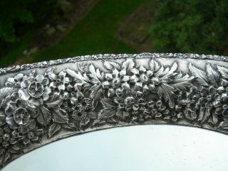 American Sterling Silver Stunning Repousse Platter Baltimore Silver Co.  1890 4