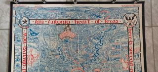 Emily Edwards 1929 Pictorial Map Historic Guide Map San Antonio de Bexar Texas 4