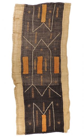 Kuba Raffia Textile Handwoven Congo African Art 35 Inch Was $69.  00