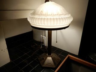 Bradley and Hubbard arts and crafts lamp 7