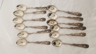 12 Chinese Sterling Silver Spoons