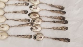 12 CHINESE STERLING SILVER SPOONS 2