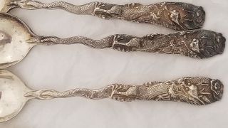 12 CHINESE STERLING SILVER SPOONS 3