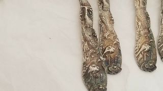 12 CHINESE STERLING SILVER SPOONS 7