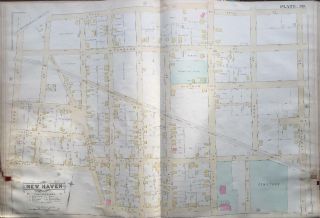 1888 Fair Haven Haven Connecticut St.  Francis R.  C.  Church Atlas Map