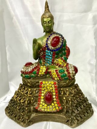 Phra Pang Prathanporn Lp Rare Old Thai Buddha Amulet Pendant Magic Ancient Art87