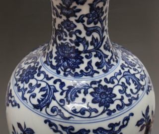 Antique Porcelain Chinese Blue and White Peach Vase YongZheng Marked - 36cm 11