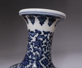 Antique Porcelain Chinese Blue and White Peach Vase YongZheng Marked - 36cm 5