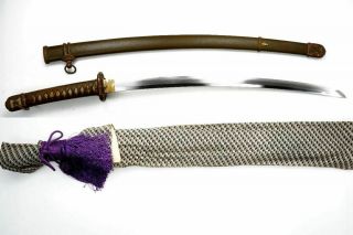 WW2 GUNTO Japanese Army Offier Military L - Wakizashi Sword Samurai Katana Nihonto 8