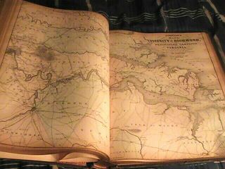 1881 JOHNSON ' S FAMILY ATLAS LARGE COLORED MAPS COMPLETE RARE 18 X 13 6