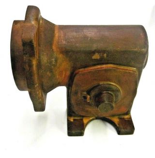 Standing Mahogany Foundry Casting Pattern Sand Mold Industrial Sculpture