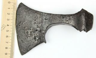 Ancient Rare Authentic Viking Kievan Rus Khazar Byzantin Iron Battle Axe 7 - 9 AD 4