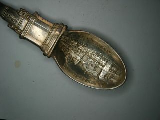 RARE AUGUSTA Ga souvenir spoon CONFEDERATE MEMORIAL 1878 Antique ROBERT.  E LEE 3