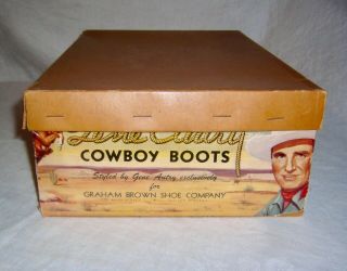 Retro 1950s Gene Autry Western Cowboy Childs 11.  5 Galoshes Boots