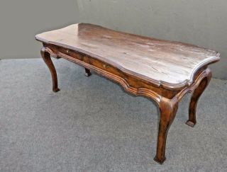 Large Oversized Vintage Rustic Writing Desk Library Table Spanish Mediterranean 4