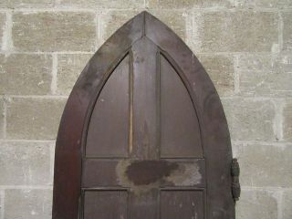 ANTIQUE DOOR WITH GOTHIC ARCHED TOP 29 X 88 ARCHITECTURAL SALVAGE 4