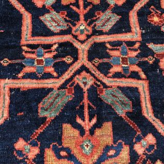 Auth: Early 19th C Antique Rug Rare 12x13 Organic Ancient Chic Collectible Nr