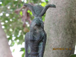 Authentic ANCIENT EGYPTIAN ANTIQUE Bronze Statue BC 8