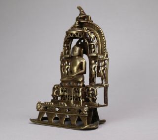 Antique 17th - 18th Century Indian Jain Bronze Sculpture of Tirthankara 4