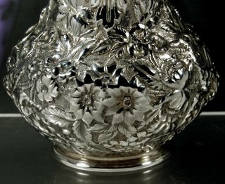 A.  Jacobi Sterling Pitcher c1890 Hand Decorated 4