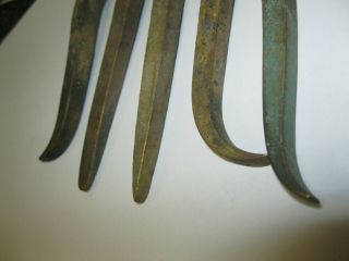 5 PIECE DECK NAILS FROM A SPANISH GALLEON CENTURY ' S OLD SHIPWRECK ARTIFACT LOOK 3