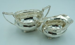Silver Tea Set Vines - Teapot,  Cream Jug,  Sugar Bowl 1139g - Kettle As Well 9