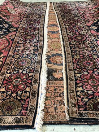 Auth: 19th C Antique Rug Organic Paper Thin Collectors Beauty 4x7 NR 10