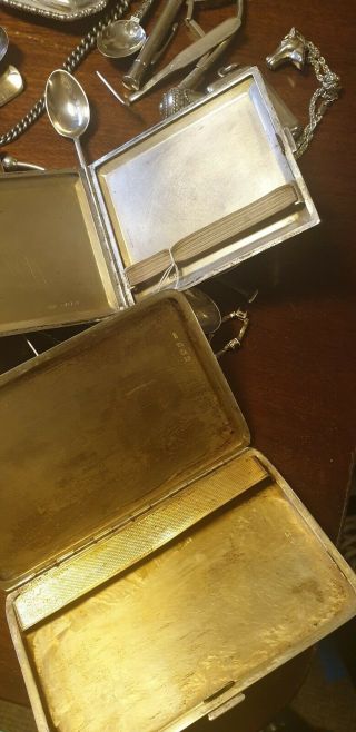Scrap Silver - Spoons,  Cig Cases,  Tea Caddy etc Mostly Resalable 1108g - 1 Day 9