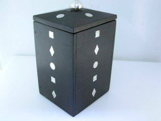 Rare Mexican Sterling & Wooden Tea Caddy by SPRATLING Taxco Mexico 4