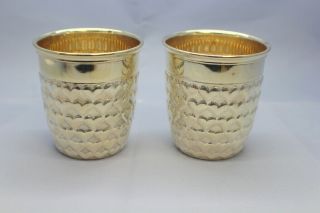 Hand Made Karl Friedrich Bh 925 Sterling Silver Love Hearts Cups