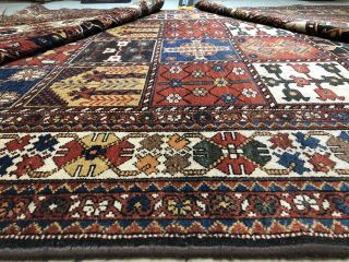 Auth: Antique Luri Nomadic Rug Rare CharMahal Collectors Garden Beauty 5x13 NR 6
