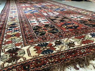 Auth: Antique Luri Nomadic Rug Rare CharMahal Collectors Garden Beauty 5x13 NR 7