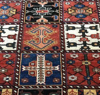 Auth: Antique Luri Nomadic Rug Rare CharMahal Collectors Garden Beauty 5x13 NR 8