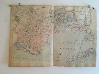 Village Of Larchmont,  Satan’s Toe,  Mamaroneck,  Ny 1929 Atlas Map