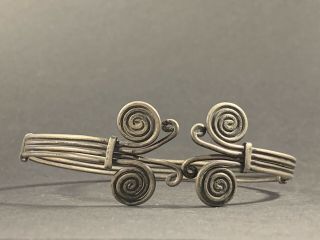 Museum Quality Stunning Intact Celtic Silver Spiral Bracelet Circa 1500 - 1200 Bce
