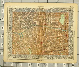 1891 VICTORIAN MAP STREET PLAN LONDON BETHNAL GREEN DEBEAUVOIR TOWN HOSPITAL 3
