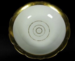 Antique Old Paris Porcelain Footed Bowl Compote Centerpiece Hand Painted Gilt 8