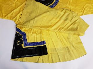 Antique Chinese Woman ' s Informal Imperial Yellow Robe,  19th C 12