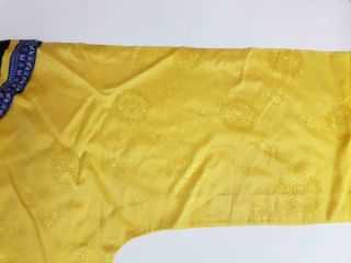 Antique Chinese Woman ' s Informal Imperial Yellow Robe,  19th C 9