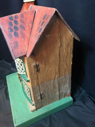 Adorable Antique Dollhouse Wood Paper Metal 3
