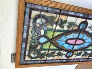 Antique Stained Glass Window,  Large Window