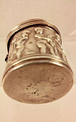 Antique Dutch Silver 18th Century Smelling Salts / Patch / Snuff Box,  Amsterdam 7